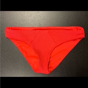 Red Bikini Swimsuit Bottoms  Size Medium